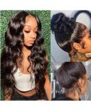 20 Inch Body Wave 360 Lace Front Human Hair Wig | Brazilian Virgin HD | Pre Plucked 150% Density - Buy Online on GoSupps.com