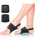 Arch Support Inserts & Compression Bands for Plantar Fasciitis Relief | Orthotic Sleeves with Gel Pads for Flat Fallen & High Arches - One Size Fits All - Buy Online on GoSupps.com