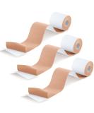 Trelaco 3 Rolls 2 x 5 Yards Moleskin Tape for Feet, Shoes, Body - Soft Cotton Adhesive Pads - Buy Online on GoSupps.com