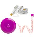 Tape Measure 2Pack  Measuring Tape for Body Measurement Retractable  Soft Tape Measure Set for Sewing Tailor Craft Cloth Fabric  150 cm/60 Inch RULER + PURPLE - Buy Online on GoSupps.com