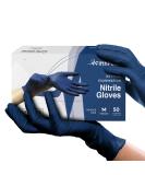 Gloves Disposable Latex Free Navy Nitrile Gloves Medium 50 Count - Powder Free Rubber Gloves - Medical Exam Surgical Gloves - Food Safe Cooking Gloves 3 Mil Thick Medium 50 - Buy Online on GoSupps.com