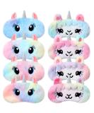 Zhanmai 8 Pcs Kids Cute Sleep Eye Masks - Soft Plush Blindfolds in Sheep & Unicorn Designs | Perfect for Home Travel & Naps - Buy Online on GoSupps.com