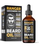 Ranger Grooming Co Fragrance-Free Beard Oil 1 oz - 100% Pure Natural Conditioner for Groomed Beards and Moisturized Skin - Buy Online on GoSupps.com