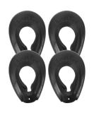Lurrose 2 Pairs Silicone Hair Dye Ear Cover - Waterproof Ear Protector Caps for Salon & Home Hairdressing (Black) - Buy Online on GoSupps.com