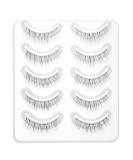 False Eyelashes Wispy Natural Look Lashes 5 Pairs Soft Faux Mink Lashes 3D 6D Volume Fluffy Frihappy Fake Eyelashes Packs #8 - Buy Online on GoSupps.com