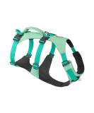 Luffwear Flagline Dog Harness with Handle - Adjustable Light Sage Green (X-Small 43-56cm) | Durable V-Ring & Reinforced Strap for Safe Walking - Buy Online on GoSupps.com