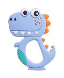 Akuku Dinosaur Baby Bite Ring - BPA Free Silicone Teething Toy for Girls | Cooling Grief Ring & Biting Aid - Buy Online on GoSupps.com