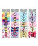 40pcs Unicorn Baby Girls Hair Bows Clips - Mini Barrettes for Infants, Toddlers, Kids - Buy Online on GoSupps.com