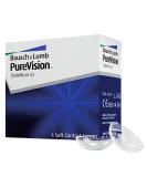 Bausch + Lomb PureVision Monthly Contact Lenses - Spherical 6 Pack BC 8.3 mm Dia 14.0 mm -4.75 Dioptria - Order Internationally - Buy Online on GoSupps.com
