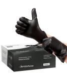 Black Vinyl Disposable Gloves Medium 50 Pack - Latex-Free, Powder-Free Medical Exam Gloves - 3 Mil Thickness - Ideal for Surgical, Home Cleaning, and Food Handling - Pack of 50 - Buy Online on GoSupps.com