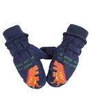 XIAOHAWANG Kids Ski Gloves | Waterproof Winter Dinosaur Mittens Navy | 2-8 Years - Buy Online on GoSupps.com