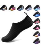 ANLUKE Water Shoes Barefoot Aqua Yoga Socks Quick-Dry Beach Swim Surf Shoes for Women Men 8.5-9.5 Women/7.5-8 Men All Black - Buy Online on GoSupps.com