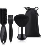3-Piece Barber Neck Duster Brush Set with Storage Bag - Hair Clipper & Trimmer Cleaning Brushes - Buy Online on GoSupps.com