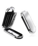 Travel hairbrush with mirror foldable mini hairbrush pocket travel brush folding hair massage comb. - Buy Online on GoSupps.com