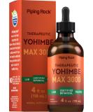 Piping Rock Yohimbe Bark Extract Liquid 4 Oz | Alcohol Free Non-GMO Gluten Free Supplement for Men & Women - Vegan Friendly - Buy Online on GoSupps.com