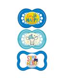 MAM Variety Pack Baby Pacifier - 3 Types for Healthy Oral Development - Boy 6-16 Months - 3 Pack - Buy Online on GoSupps.com