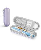 Yinke Portable Hard Shell Travel Case for Oral-B Electric Toothbrushes - Brown & Purple - Accessories Storage - Buy Online on GoSupps.com