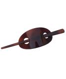 Parcelona French Classic Oval Brown Tortoise Shell Bun Cover Hair Barrette with Stick - Buy Online on GoSupps.com