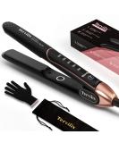 Terviiix Plancha De Cabello Professional 450F Non-Snagging Ceramic Flat Iron Hair Straightener 1 inch 3X Less Damage Hair Iron Straightener and Curler 15s Fast Heating 5 Adjustable Heats - Buy Online on GoSupps.com
