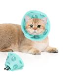 Green Cat Cone Collar Soft Adjustable Cat Recovery Collar Protective Soft Cat Cone After Surgery and Injuries Prevent from Biting and Licking for Puppies Small Dogs and Cats (S) - Buy Online on GoSupps.com