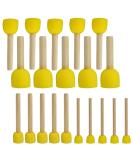 Pistha 20 PCS Round Sponges Brush Set - Yellow Kids Painting Tools, DIY Sponge Stippler Set in 4 Sizes - Buy Online on GoSupps.com