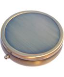 Buy Elegant Brass Round Pill Box - Durable & Stylish | International Shipping Available - Buy Online on GoSupps.com