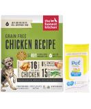 Human Grade Dehydrated Grain Free Dog Food - Chicken 10 lb (Makes 40 lbs) + 100ct PetWipes | Complete Meal or Dog Food Topper for Your Pet - Buy Online on GoSupps.com