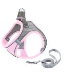 Buy Giapinst No-Pull Dog Harness for Small Dogs - Adjustable Breathable Mesh & Reflective Stripes - Medium Size (L Pink & Gray) International Shipping Available - Buy Online on GoSupps.com