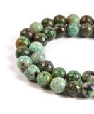 8mm African Turquoise Gemstone Beads for Jewelry Making - 45pcs Loose Stones - Buy Online on GoSupps.com