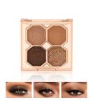Boobeen Eyeshadow Palette - Matte Glitter Makeup for Natural Eye Look 01 - Buy Online on GoSupps.com