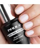 NXJ INFILILA Milky White Gel Polish - Sheer Translucent Nail Polish 15ML | High Gloss Shimmer Neutral White Gift for Women - Buy Online on GoSupps.com