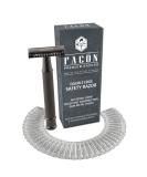 Fac n Vintage Long Handle Double Edge Safety Razor + 50 Platinum Japanese Stainless Steel Blades - Butterfly Open Shaving Razor for Smooth Wet Shaving - 200+ Shaves - Buy Online on GoSupps.com