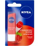 Nivea Shine Caring Lip Balm Strawberry - 4.8g Pack of 12 | Best Moisturizing Lip Care for Soft Smooth Lips | International Shipping Available - Buy Online on GoSupps.com