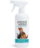 Green Hero odor removers and stain remover 500 ml the spray against smells and stains in pets biological and neutralizing enzyme cleaners for urine feces vomit in pets 500 ml (1 Pack) - Buy Online on GoSupps.com