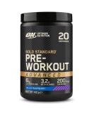 Optimum Nutrition Gold Standard Pre-Workout Advanced Powder - Blue Raspberry Flavour | Energy Booster with L-Citrulline, Beta-Alanine, Caffeine, Vitamins B12 & B6 | 20 Servings (420g) - Buy Online on GoSupps.com