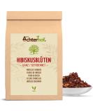 Buy Dried Hibiscus Flowers 500g - Edible & Aromatic | Slightly Sour-Fruity Taste | Sweet Hibiscus Tea from Achterhof - Buy Online on GoSupps.com