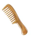Onedor Handmade 100% Natural Green Sandalwood Hair Comb - Anti-Static Detangler Comb with Sandalwood Scent (Extra Wide Tooth) - Buy Online on GoSupps.com