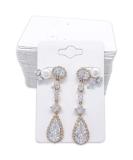 The Display Guys 100 pcs Hanging Earring Display Cards Jewelry Pack - 2x3 Inch White - Buy Online on GoSupps.com
