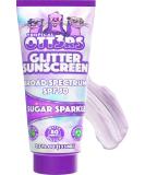 Glitter Sunscreen SPF 50 - Sparkle & Shimmer Lotion for Kids & Women - UVA/UVB Protection 80 Min Water Resistant Scented USA Made - 4.5oz Sugar Sparkle - Buy Online on GoSupps.com