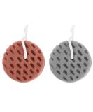 FOMIYES 2pcs Loofah Body Bath Sponge Set | Shower Scrubber for Men, Women, Adults, Kids - Buy Online on GoSupps.com