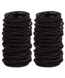 300 Black No Crease Hair Ties - Elastic Ponytail Holders for Thick, Heavy, Curly Hair - Buy Online on GoSupps.com