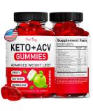 Keto ACV Gummies - Advanced Apple Cider Vinegar Supplement 1000 mg Gluten-Free Delicious Apple Flavor for Men & Women Made in USA - Buy Online on GoSupps.com