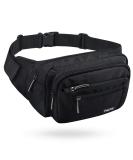 Freetoo belt pocket for women and men with 6 zip pockets - waterproof bunkbag for walks with dogs running hiking traveling and vacation black - Buy Online on GoSupps.com