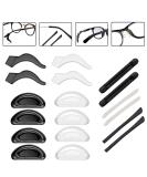 Buy 9 Pairs of Silicone Glasses Nose Pads & Anti-Slip Temple Tips - Perfect for Adults & Children | Durable Holder for Sunglasses & Eyeglasses - Buy Online on GoSupps.com
