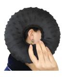 Piercing Pillow Ear Pillow Donut - Pain Relief for Earache Side Sleepers & Headphone Comfort | Minky Dot Black - Buy Online on GoSupps.com