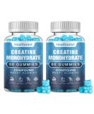 2 Pack Creatine Monohydrate Gummies - Vegan Chewable Muscle Builder & Energy Boost Supplement for Men & Women 120 Counts - Buy Online on GoSupps.com