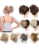 Buy Tousled Updo Messy Bun Hair Piece - Synthetic Wavy Bun Extensions & Scrunchies in Light Auburn to Brown for Instant Chignon & Ponytail - Perfect for Women! - Buy Online on GoSupps.com