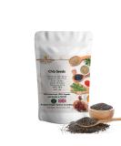 Organic Chia Seeds 500g - Premium Quality by Spices&herbsuk | High Protein Omega-3 Fibre | Raw Black, Perfect for Healthy Diets, Salads & Breakfast - Buy Online on GoSupps.com