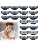20 Replacement Blades for Men's Wet Razors | High-Quality Refill for 3-Blade Systems | Perfect for Barbers & Beard Care - Buy Online on GoSupps.com