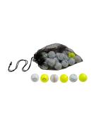 24 Recycled Clean Green Callaway ERC Triple Track Golf Balls - Bulk Mix in Good Condition with Mesh Carrying Bag - Cheap Golf Balls for Men - Buy Online on GoSupps.com